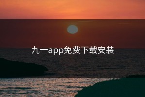 九一app免费下载安装